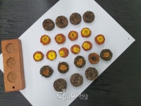 쑥잎과 꽃떡차 제다