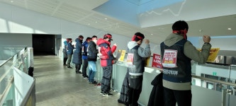 인천공항시설관리(주) 신임 사장 취임 맞아 간부파업 결의대회