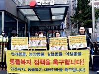 동물보호단체 총선 후보와 각 정당은 동물보호정책을 내라