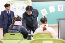 도성훈 인천시교육감, 아침이 행복한 학교  방문 격려