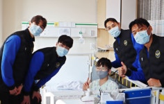 인천유나이티드, 인하대병원 소아병동 방문...환아들 쾌유 기원