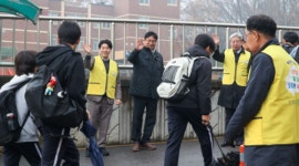 인천시의회 문세종 의원, 도성훈 교육감과 계양중 통학로 안전 점검