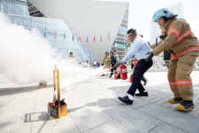 인천경제청·송도소방서, G타워 합동 소방훈련