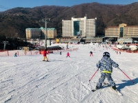 대명 비발디파크 비발디강습센터, 어린이 스키강습 진행