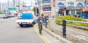의정부1동 도로변 잡초 제거