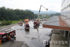용인소방서, 물류창고 현지적응훈련 전개
