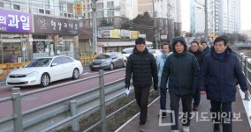 백군기 용인시장, 롯데아울렛 기흥점 교통 확인
