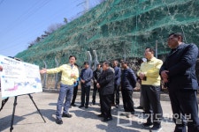이강호 인천 남동구청장, 부평농장 급경사지 현장 시찰