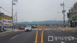 죽헌교차로북단 | 양평군, 양평대교 북단사거리 회전교차로 준공