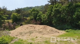 가평군 조종면 운악리 썬힐GC 골프장 수년간 잔디 예지물 불법 투기