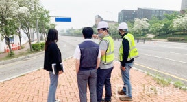 인천경제청, 대형 공사장 주변 도로 점검