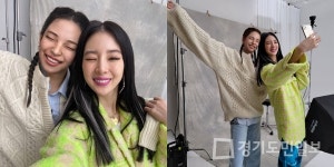 국내 최초 가상 인플루언서 로지(Rozy), 글로벌 패션 인플루언서 겸 모델 아이린과 셀카 공개