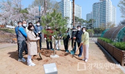 안성시, 보은 속리 정이품송 자목 식재