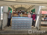 안성시 안성1동 주민자치위원회, 선별진료소에 기부 물품 전달