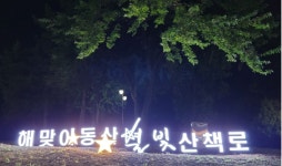 대구 동구, 해맞이동산 별빛산책로 조성완료