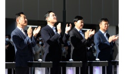 이재용 부회장, 세계 최대 삼바 4공장 준공식 참석