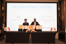 경북테크노파크 입주기업 ㈜투엔,  싱가포르 국부펀드 초청 글로벌 IR피칭 및 Cyclect사와 MOU 체결