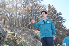 김광열 영덕군수, 산불 피해지역 산사태 예방 긴급 점검