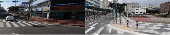 서사로 보행환경 개선 인도 정비 완료