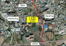 귀일중학교 서측 도로개설사업 4월 준공