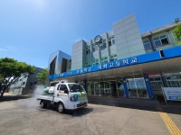 제주농협 방역단 읍면지역 94개 학교 2차 방역활동