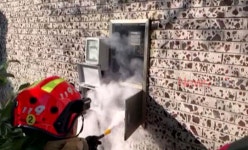 제주 한림읍 노인복지회관 분전함 화재