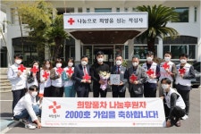 적십자 희망풍차 나눔후원자 2000호 탄생