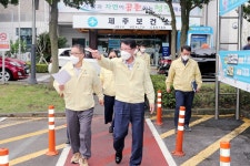 안동우 시장, 보건소 선별진료소 현장 점검