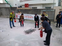 용담2동 흥운경로당, 노후 소화기 활용 소방 교육