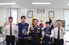 서귀포소방서 현장 실습 우수  예비 응급구조사들에게 표창 수여