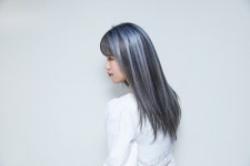 여름엔 쿨 애시블루 헤어 염색! 지안컬러포인트 3D 하이라이트 에어터치
