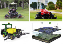 장비가 알아서 판단해 잔디 깎고 그린모어는 공중에 붕떠서 이동