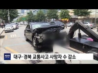 대구경북 교통사고 사망자 수 감소                  