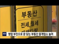 문 닫는 부동산 중개업소 늘어나