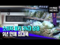 소비자 물가 3%대 상승...9년만에 최대폭
