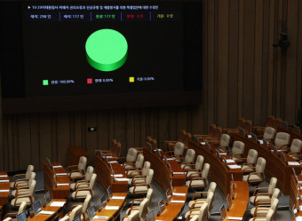 '이태원참사특별법' 국힘 퇴장 속 국회 통과..尹 또 거부권 행사하나
