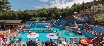 웰빙 하우스형 통나무 직수입 건축 대천 해솔통나무 펜션