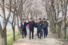 청송군, 광덕 인도교 개통기념식 및 벚꽃길 걷기행사 대성황