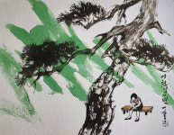 [인터뷰] 일청·단단 김홍자 작가, 기운 생동하는 선으로 현대적 문인화를 그린다