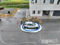 [포토뉴스]경북119특수대응단 전기자동차 화재진압 합동훈련