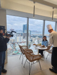 NHK후쿠오카 방송국, 명란브랜드연구소 방문 취재