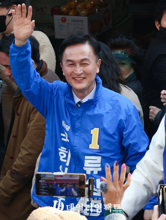 [포토10컷] 초선 도전! 이틀 연속 류삼영 후보 지원 나간 이재명 대표