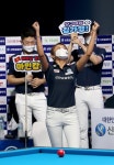 신한금융투자 PBA 팀리그 2020-2021. 1라운드 MVP 신한 알파스 김가영 선수 선정