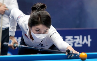 [PBA 팀리그 2020-2021] 되 살아난 당구여제 김가영, 신한금융투자 3라운드 첫 승