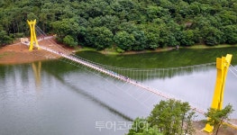 장성호 수변길 제2출렁다리 내년 4월 개통..관광명소 부상 기대