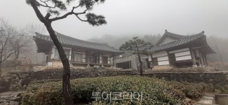 안개 내려앉은 완주오성한옥마을