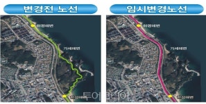동해시 해파랑길 33코스, 9월말까지 임시폐쇄