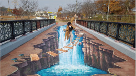 여주 금은모래캠핑장 트릭아트 포토존에서 이색 인증샷!