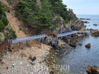 피서철 맞아, 강릉 정동심곡 바다부채길 15일 부분 개장