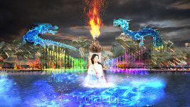 환상적인 빛·퍼포먼스 기대 만발 대백제전 수상멀티미디어쇼